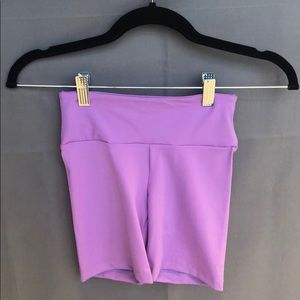 Lavender dance bike shorts